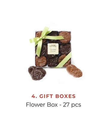 27 piece flower chocolate assorted box Flower Arrangement
