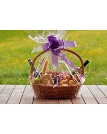 Christmas Wine and Delights Flower Arrangement