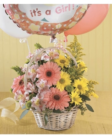 Baby Girl Bouquet Flower Arrangement