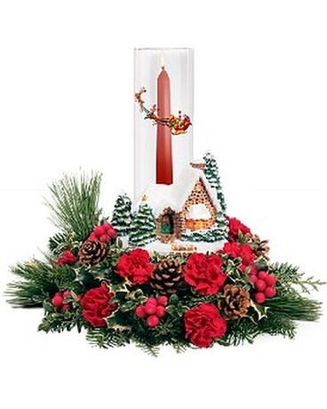 LIMITED EDITION Thomas Kinkade Hurricane Bouquet Flower Arrangement