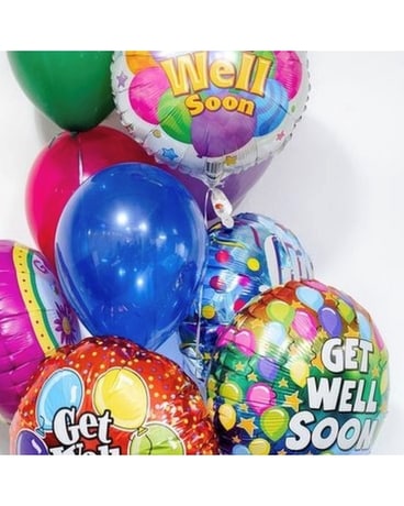 Get Well Balloon Bouquet Flower Arrangement