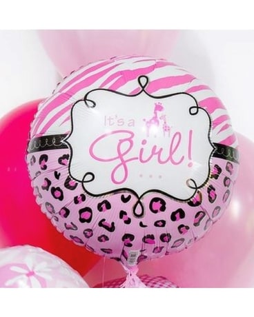 Its a Girl Balloon Bouquet Flower Arrangement