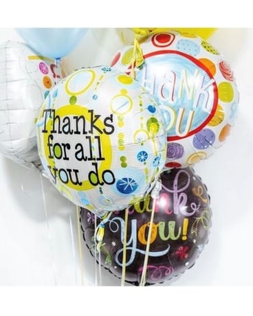 Thank You Balloon Bouquet Flower Arrangement