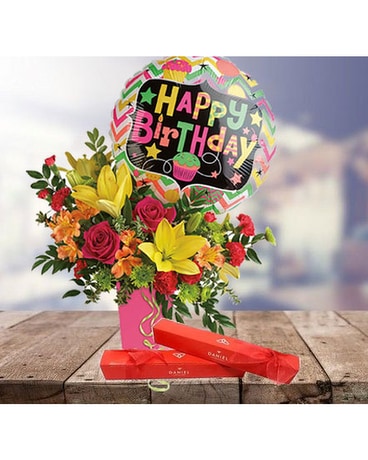 Ultimate Birthday Bash Flower Arrangement