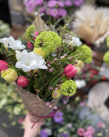 Seasonal hand tied bouquet Flower Arrangement