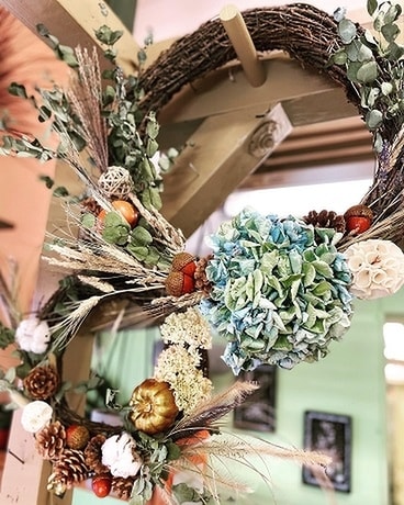 Fall Wreath Flower Arrangement