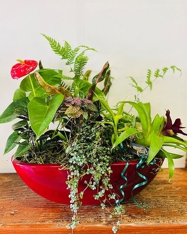 Large Ceramic Planter Flower Arrangement