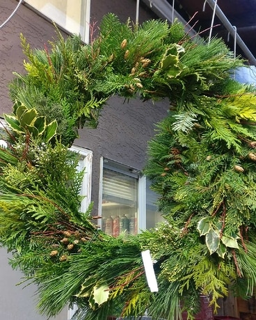 Fresh Wreaths Flower Arrangement