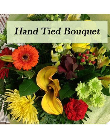 Orange Hand Tied Bouquet Flower Arrangement