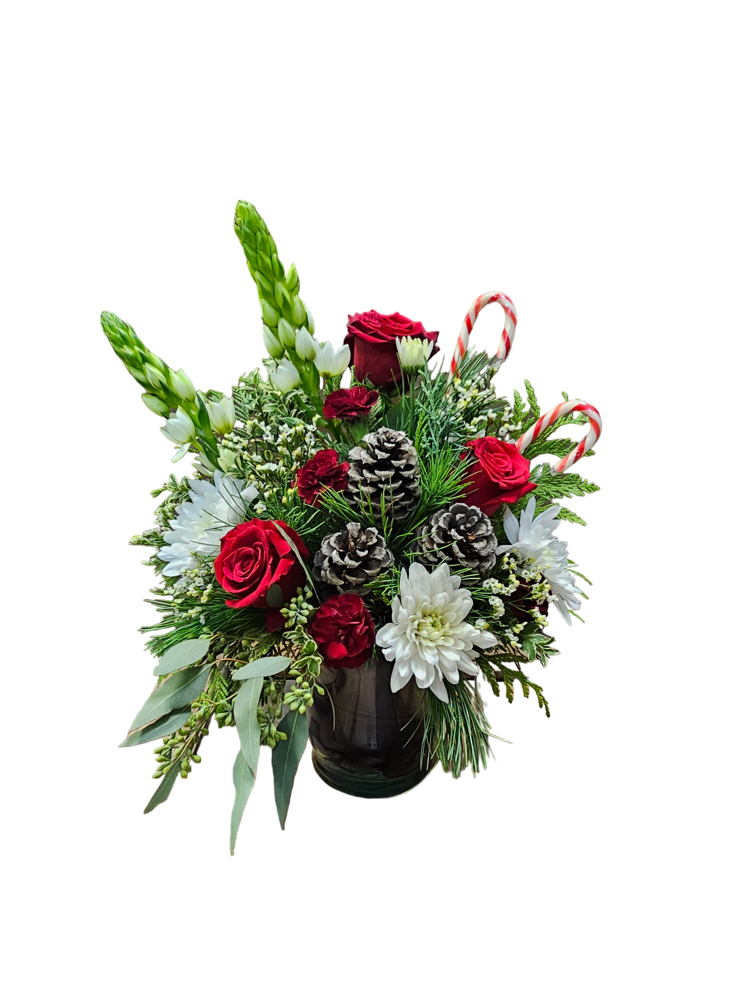 Candy Cane Lane Flower Arrangement