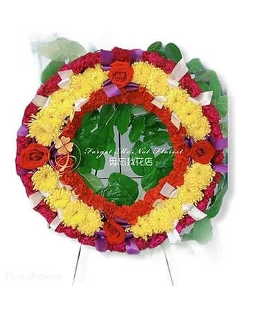 Sympathy Wreath #3 Flower Arrangement
