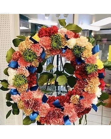 Sympathy Wreath #11 Flower Arrangement