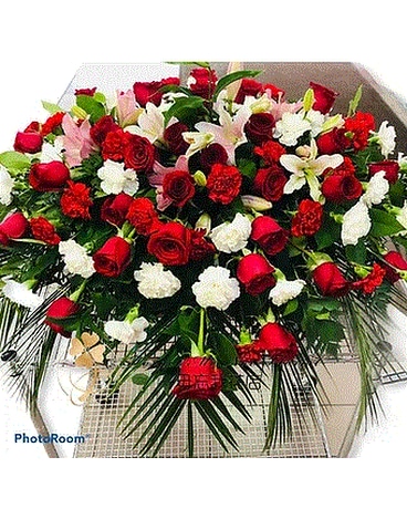 Casket Spray#18 Flower Arrangement