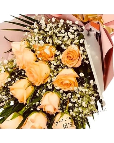 12 Rose Fancy Bouquet Flower Arrangement