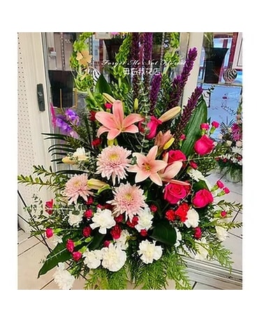 Fresh Flower Basket #58 Designer Choice Flower Arrangement