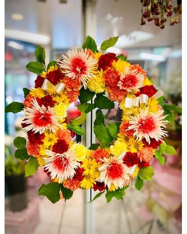 Sympathy Wreath #8 Flower Arrangement