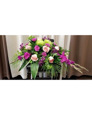 Casket Spray Flower Arrangement