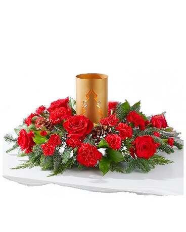 Evergreen Glow Arrangement Flower Arrangement