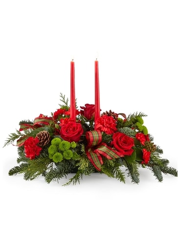 By the Candlelight Centrepiece Flower Arrangement