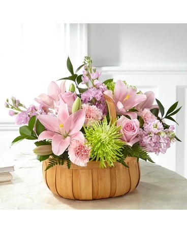 Beautiful Spirit Basket Flower Arrangement