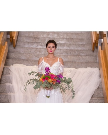 Bold Wedding Bouquet Flower Arrangement