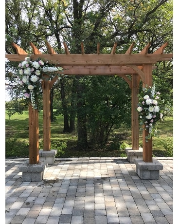 Archway Decorations Flower Arrangement
