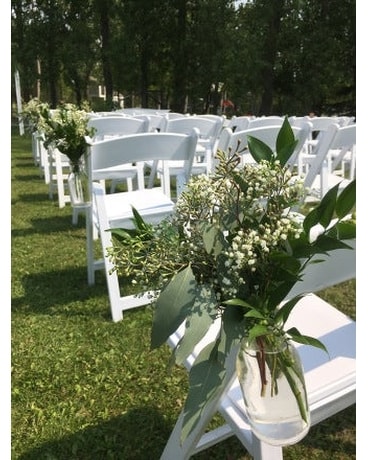 Chair Delight Flower Arrangement