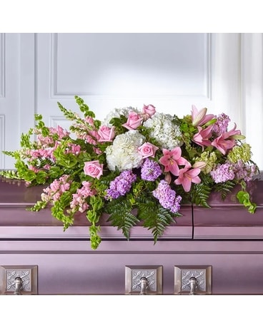 Life's Gratitude Casket Spray Flower Arrangement