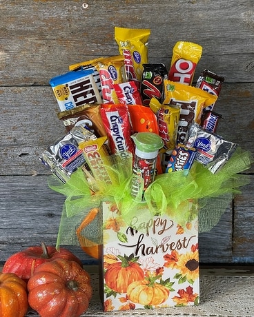 Candy Bag Flower Arrangement