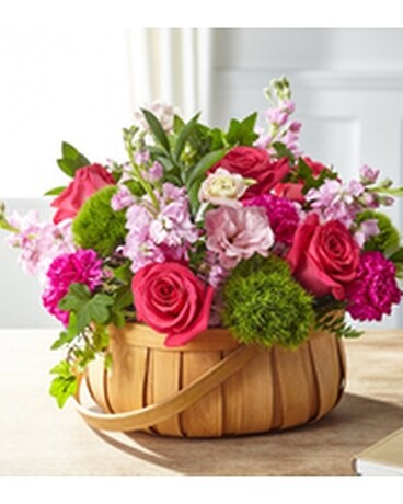 The FTD® Radiant Remembrance™ Basket Flower Arrangement