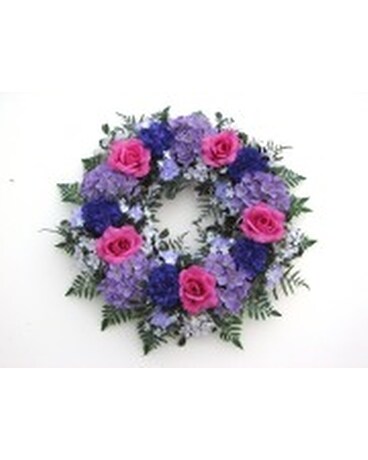 Artificial Hydrangea and Roses Wreath Wreath
