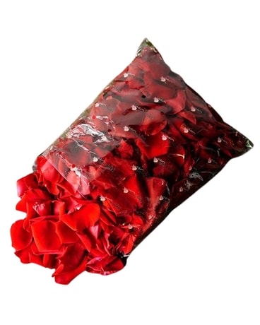 Rose Petal Bag Flower Arrangement