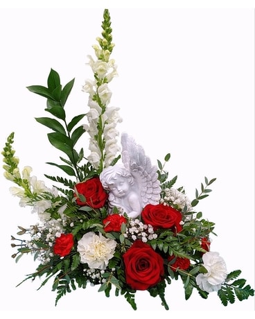 Cherub's Garden of Peace Flower Arrangement