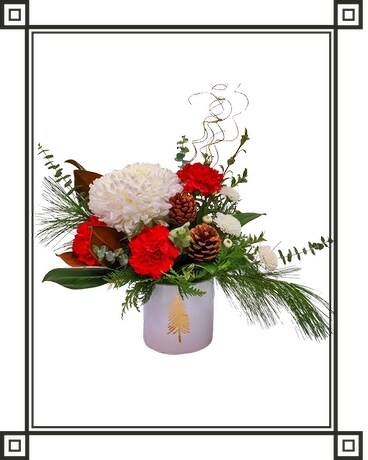 Christmas Gold Flower Arrangement