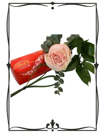 Single Pink Rose Flower Arrangement