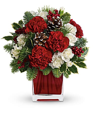 Merry and Bright Flower Arrangement