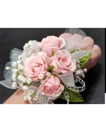 Pink Rose Corsage & Boutonniere Corsage