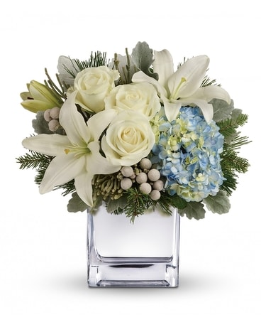 Silver Snow Flower Arrangement