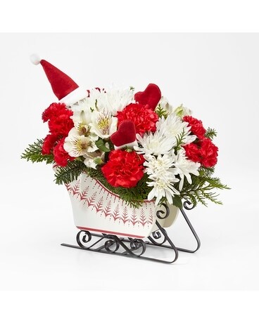 The FTD Dashing Through the Snow Bouquet Flower Arrangement