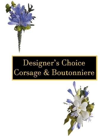 Blue Package Flower Arrangement