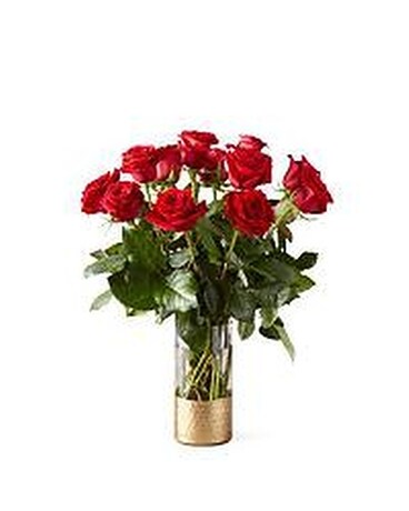 Classic Love Red Rose Flower Arrangement