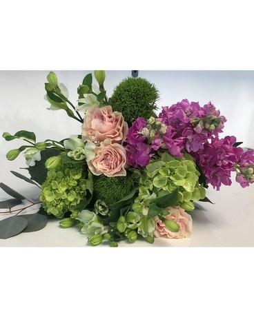 Mixed pastel Hand Tied Flower Arrangement