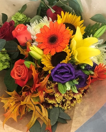 Warm and Fuzzy Flower Arrangement