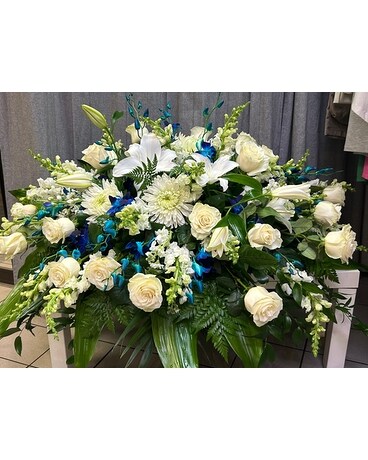 Blue Peace Flower Arrangement