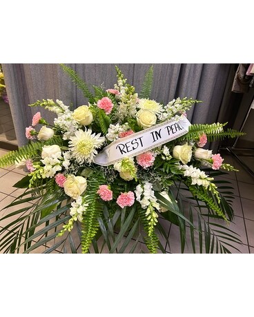 Peaceful White Flower Arrangement