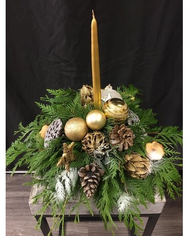 Gold Cones Flower Arrangement