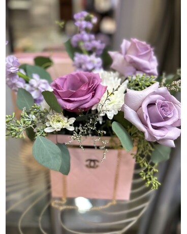 Pink Chanel Flower Arrangement