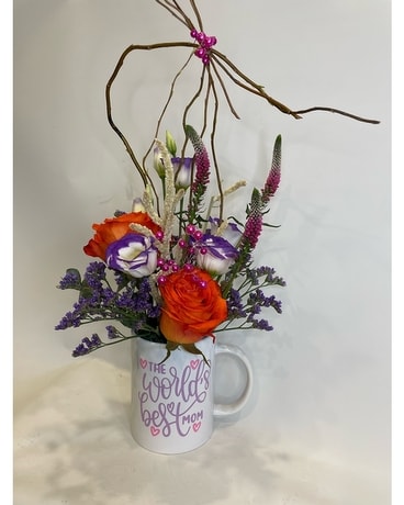 World's Best Mom Flower Arrangement