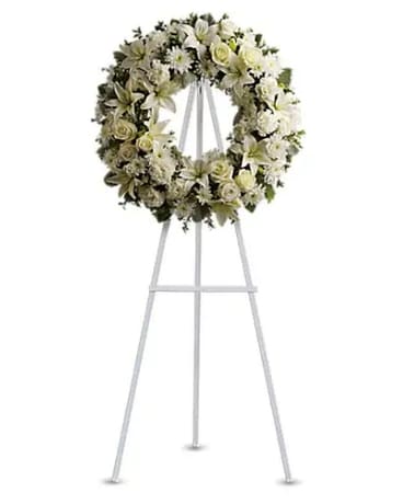 Serenity Wreath Flower Arrangement