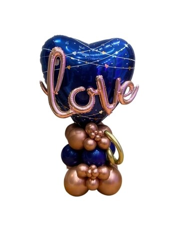 Divine heart balloon arrangement Balloons